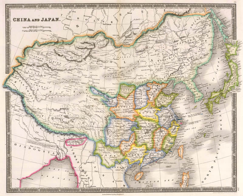 China (Mongolië) en Japan 1844 Dower